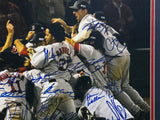 2004 Boston Red Sox World Series Champions Autographed Framed 16x20 Photo With 26 Signatures Including David Ortiz & Pedro Martinez Steiner Holo SKU #265752