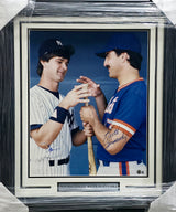 Don Mattingly & Keith Hernandez Autographed Framed 16x20 Photo Beckett BAS QR #BS30387