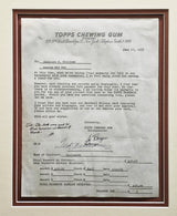 Ted Williams Autographed Framed 1955 Topps Contract Boston Red Sox With Sy Berger PSA/DNA #AO09942