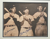 Mickey Mantle, Ted Williams & Joe DiMaggio Autographed Framed 11x14 Photo Beckett BAS #AE65547
