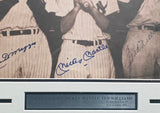 Mickey Mantle, Ted Williams & Joe DiMaggio Autographed Framed 11x14 Photo Beckett BAS #AE65547