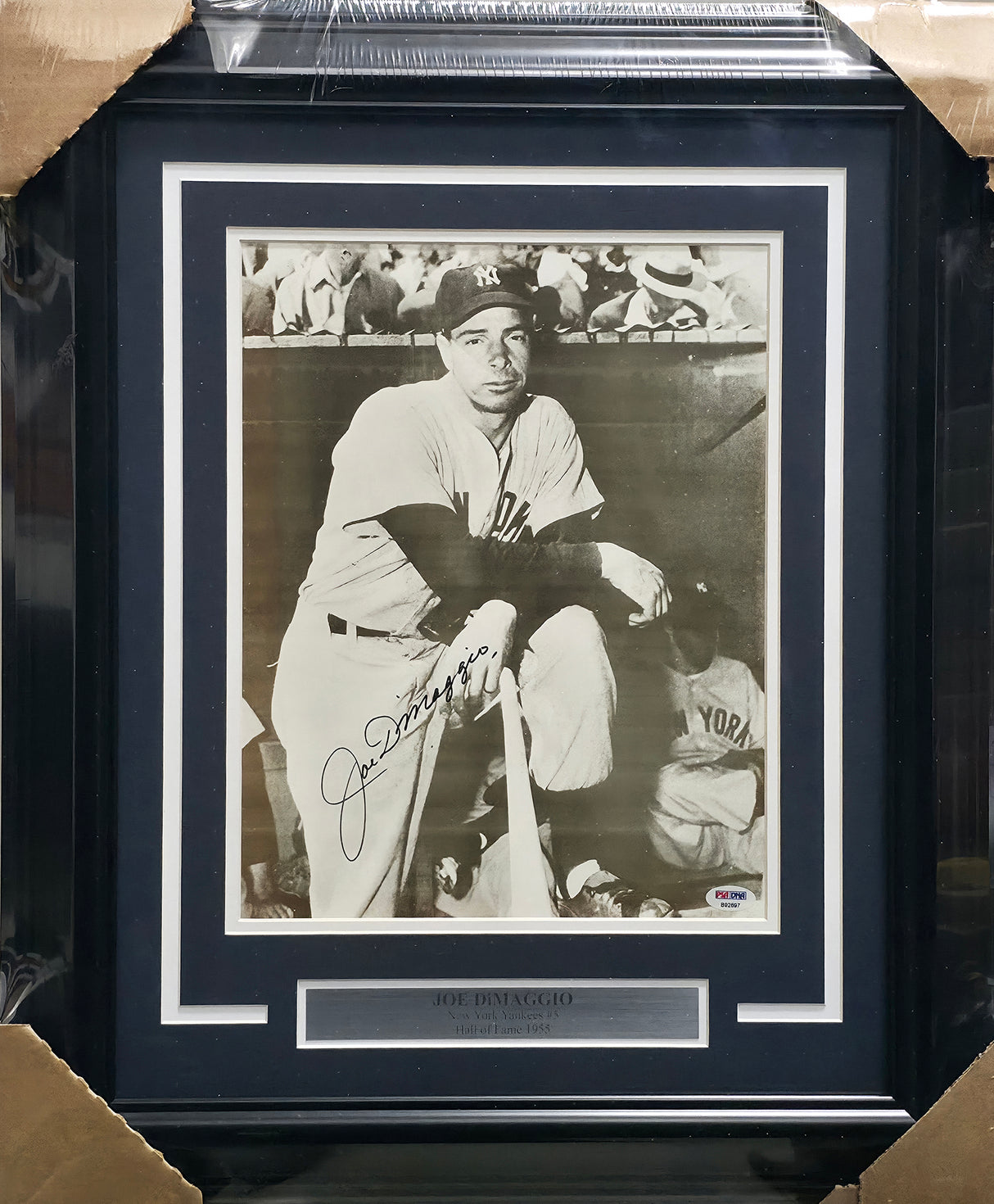 Joe DiMaggio Autographed Framed 11x14 Photo New York Yankees PSA/DNA #B92697