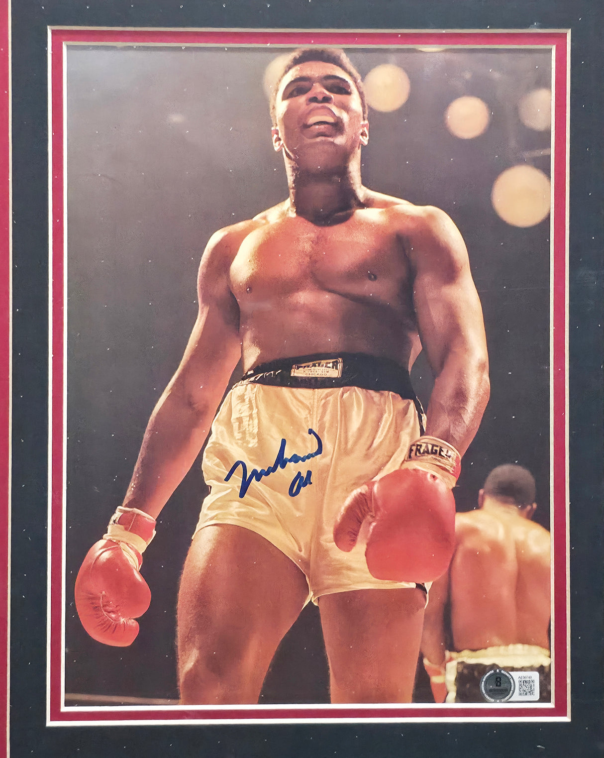 Muhammad Ali Autographed Framed 9x12 Magazine Photo Beckett BAS #AE50749