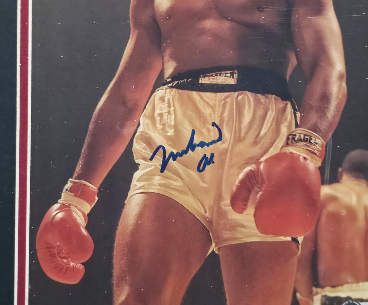Muhammad Ali Autographed Framed 9x12 Magazine Photo Beckett BAS #AE50749