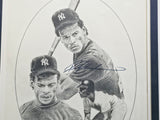 Rickey Henderson Autographed Framed 12x16 Lithograph Photo New York Yankees Beckett BAS QR #BR49989