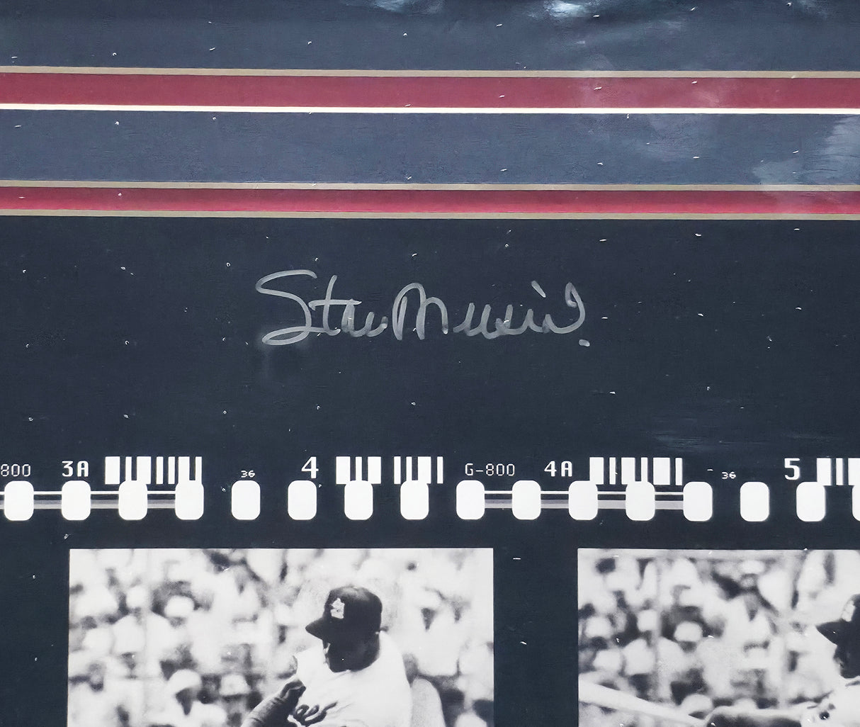 Stan Musial Autographed Framed 11x24 Film Strip Photo St. Louis Cardinals UDA Holo #BAF70608