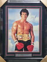 Sylvester Stallone Autographed Framed 16x22 Poster Rocky Balboa Beckett BAS #AA00088