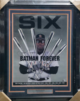 Tony Gwynn Autographed Framed 18x24 Batman Forever Poster San Diego Padres Beckett BAS QR #BW06385