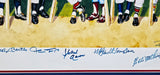 500 Home Run Club Autographed Framed 22x38 Lithograph Photo With 11 Signatures Including Mickey Mantle & Joe DiMaggio #483/1000 PSA/DNA SKU #265783