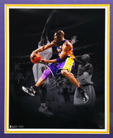 Kobe Bryant Autographed Framed 16x20 Photo Los Angeles Lakers #16/124 Panini Holo #PA20905