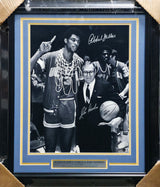 Kareem Abdul-Jabbar & John Wooden Autographed Framed 16x20 Photo UCLA Bruins Beckett BAS #AE85500
