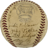 1948 Brooklyn Dodgers Team Autographed Official Frick NL Baseball With 31 Signatures Including Jackie Robinson PSA/DNA #AS04869