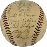 1948 Brooklyn Dodgers Team Autographed Official Frick NL Baseball With 31 Signatures Including Jackie Robinson PSA/DNA #AS04869