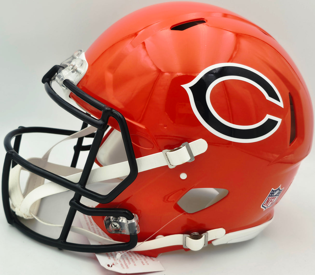 Brian Urlacher Autographed Chicago Bears Orange Full Size Speed Authentic Helmet "HOF 18" Beckett BAS Witness #4W155642