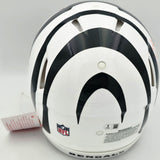 Chase Brown Autographed Cincinnati Bengals White Full Size Speed Authentic Helmet (Smudged) Beckett BAS Witness #3W399061