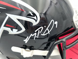 Michael Penix Jr. Autographed Atlanta Falcons Black Full Size Speed Authentic Helmet Beckett BAS Witness #3W084783