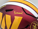 Mike Sainristil Autographed Washington Commanders Red Full Size SpeedFlex Authentic Helmet "Hail to the Commanders! Frozone!" Beckett BAS Witness #WU36076
