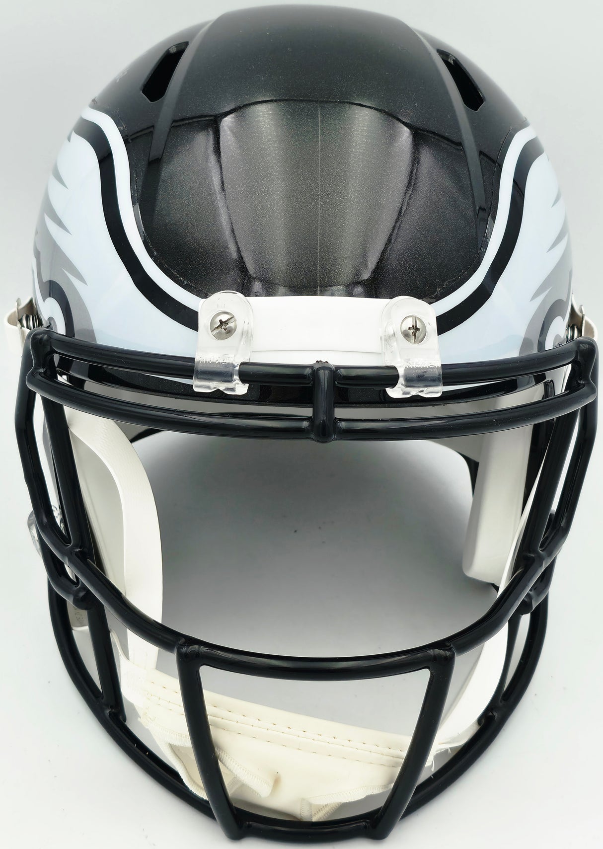Jason Kelce Autographed Philadelphia Eagles Black Full Size Speed Replica Helmet Beckett BAS QR #BN17602