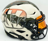 Ja'Marr Chase Autographed Cincinnati Bengals White Full Size SpeedFlex Authentic Helmet Beckett BAS Witness #2W485245
