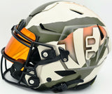 Ja'Marr Chase Autographed Cincinnati Bengals White Full Size SpeedFlex Authentic Helmet Beckett BAS Witness #2W485245