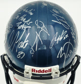 Seattle Seahawks Super Bowl XLVIII 48 Champions Team Autographed Blue Full Size Replica Helmet With 40 Signatures Including Marshawn Lynch & Pete Carroll Beckett BAS #AQ020275