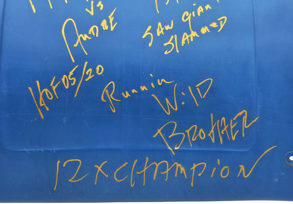 Hulk Hogan Autographed Silverdome WrestleMania III Seat Back VW III vs. Andre Beckett BAS #AF01008