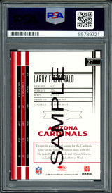 Larry Fitzgerald Autographed 2006 Leaf Limited Sample Card #27 Arizona Cardinals Auto Grade Gem Mint 10 PSA/DNA #85789721