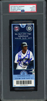 Ken Griffey Jr. Autographed 5/31/2010 Final Game Ticket Seattle Mariners PSA 10 Auto Grade Gem Mint 10 "Last Game" PSA/DNA #68034441