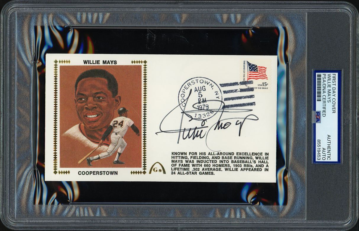 Willie Mays Autographed First Day Cover San Francisco Giants PSA/DNA #85519453