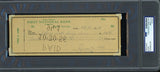 Ty Cobb Autographed 3x8 Check Detroit Tigers PSA/DNA #85810482