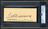 Ted Williams Autographed 2x5 Cut Signature Boston Red Sox Auto Grade Mint 9 PSA/DNA #85351081
