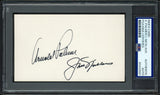 Arnold Palmer & Jack Nicklaus Autographed 3x5 Index Card PSA/DNA #85420001