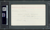 Arnold Palmer & Jack Nicklaus Autographed 3x5 Index Card PSA/DNA #85420001