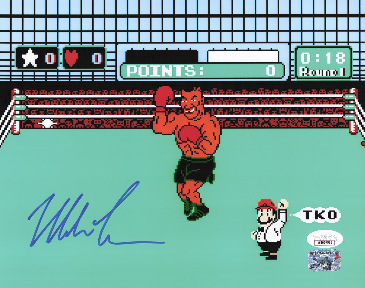 Mike Tyson Autographed 8x10 Photo Punch-Out!! JSA #WB657962