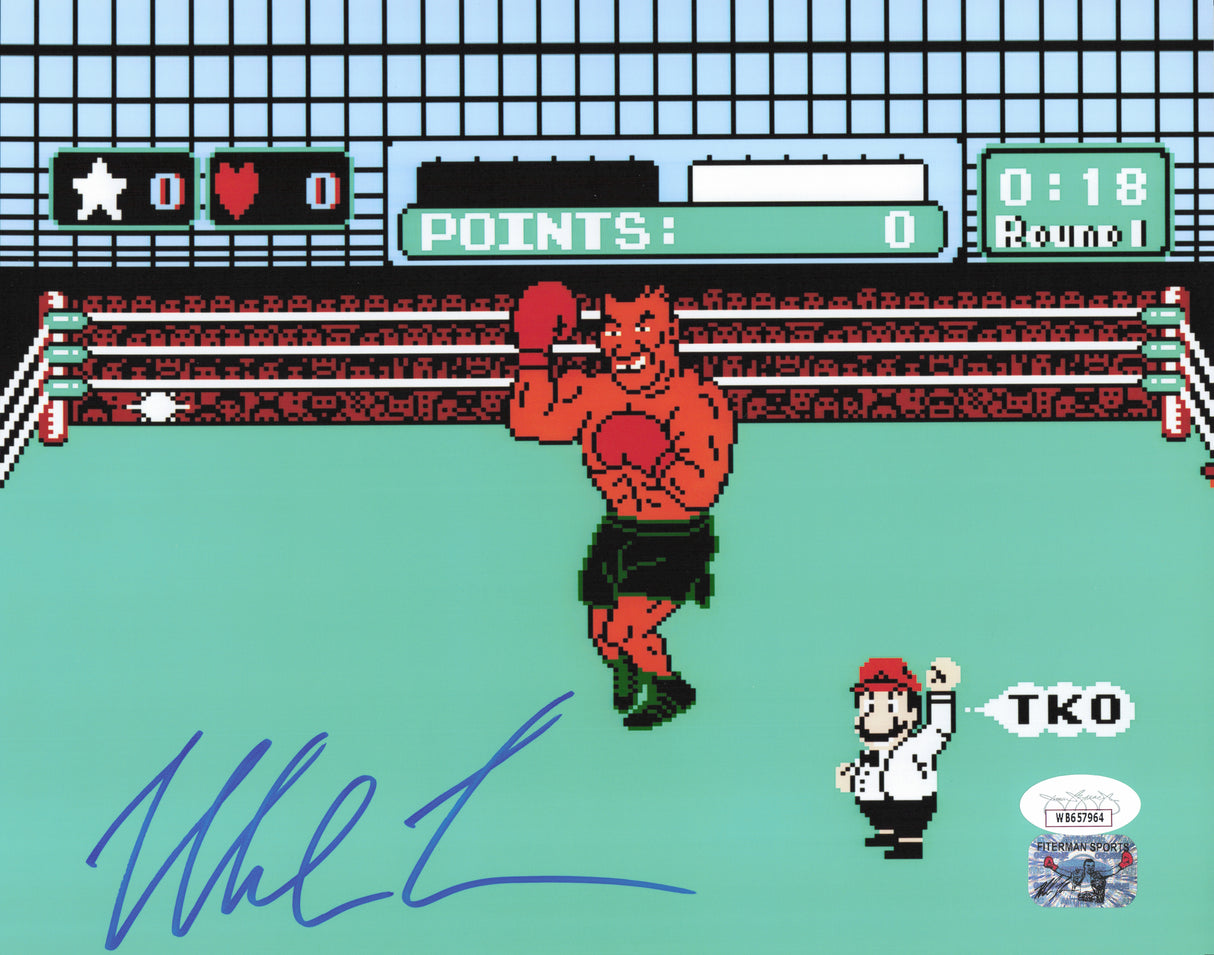 Mike Tyson Autographed 8x10 Photo Punch-Out!! JSA #WB657964