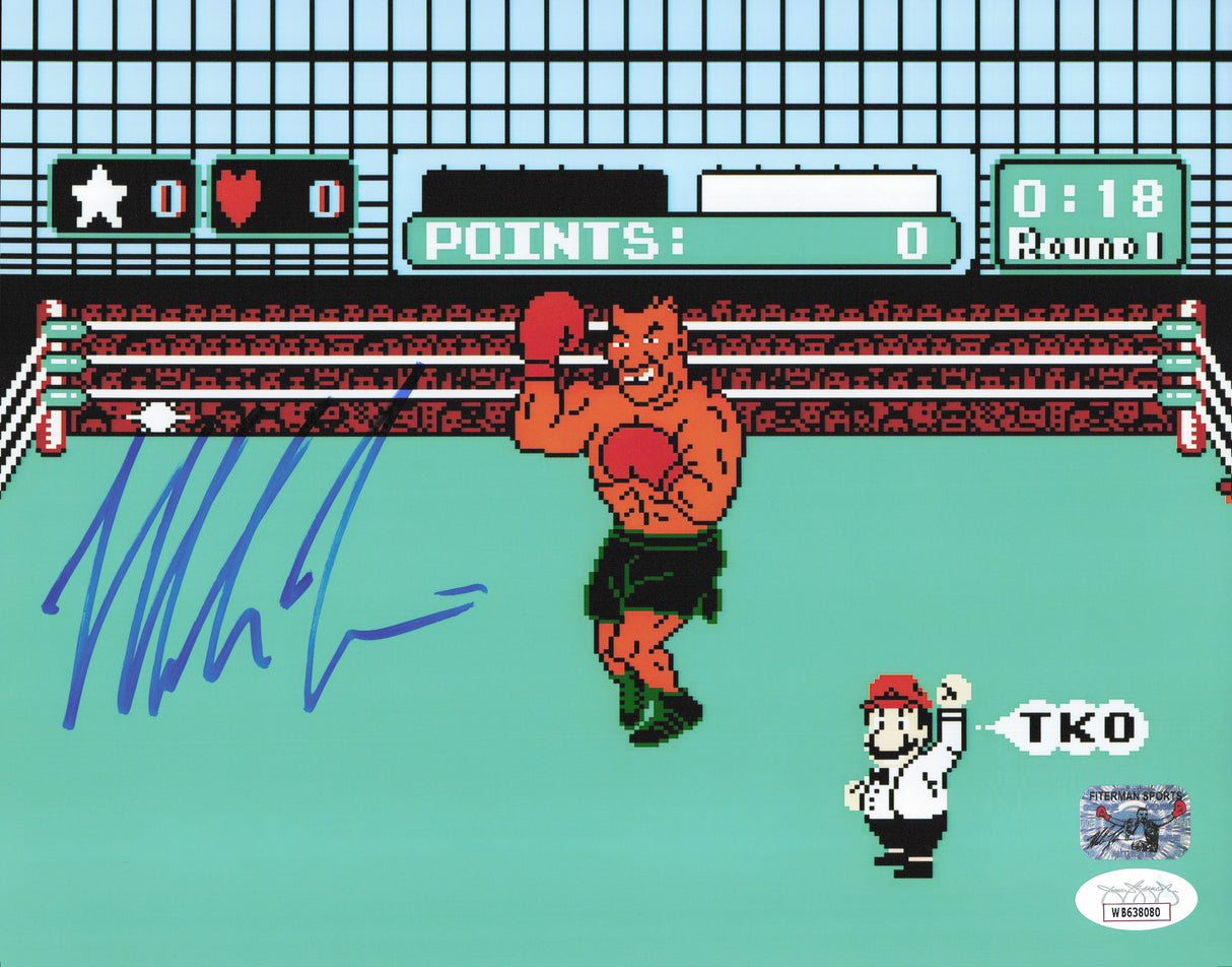 Mike Tyson Autographed 8x10 Photo Punch-Out!! JSA #WB638080