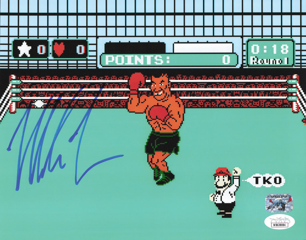 Mike Tyson Autographed 8x10 Photo Punch-Out!! JSA #WB638084