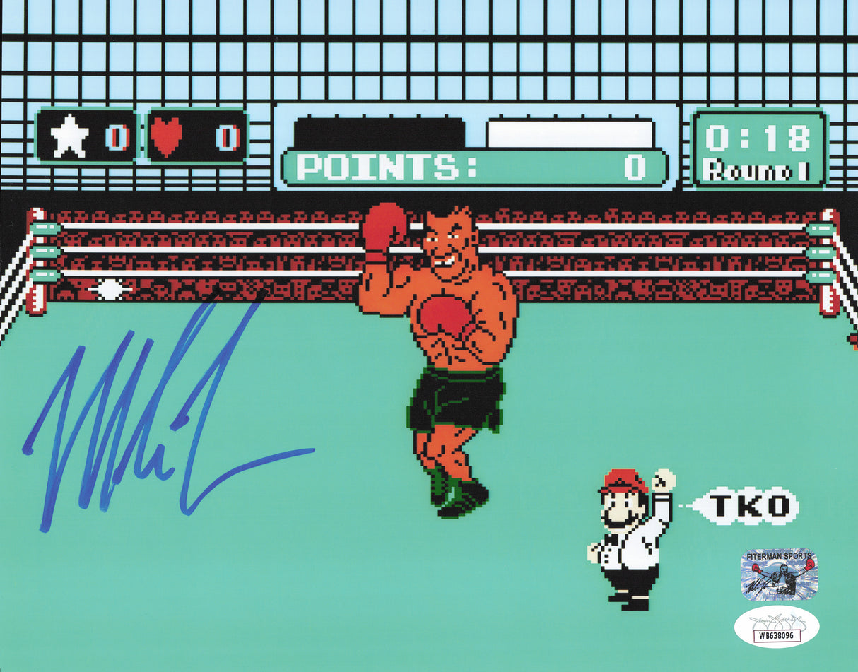 Mike Tyson Autographed 8x10 Photo Punch-Out!! JSA #WB638096