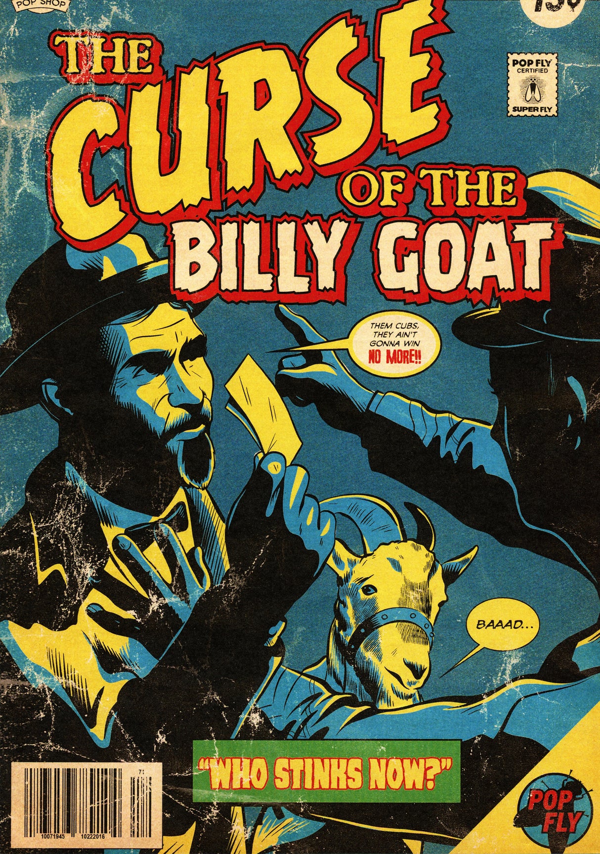Unsigned The Curse of the Billy Goat Chicago Cubs Pop Fly Pop Shop Print Signed by Artist #242/392 SKU #266196