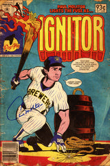 Paul Molitor Autographed Pop Fly Pop Shop Print "Ignitor" Milwaukee Brewers Signed by Artist #247/456 SKU #266203