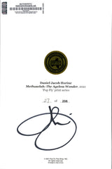 Julio Franco Autographed Pop Fly Pop Shop Print "Methuselah" Texas Rangers Signed by Artist #27/256 SKU #266204