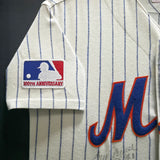 New York Mets Tom Seaver Autographed Framed Cream Pinstripes Mitchell & Ness MLB 100th Anniversary Patch Jersey "HOF 98.8%" PSA/DNA #AM09751