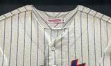 New York Mets Tom Seaver Autographed Framed Cream Pinstripes Mitchell & Ness MLB 100th Anniversary Patch Jersey "HOF 98.8%" PSA/DNA #AM09751