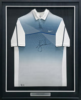Tiger Woods Autographed Nike Framed Polo #11/25 UDA Holo #BAM29315
