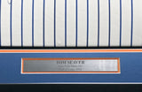 New York Mets Tom Seaver Autographed Framed White Pinstripes Rawlings 1990 Team Issued Jersey Beckett BAS QR #BU84001