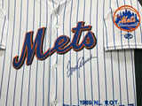 New York Mets Tom Seaver Autographed Framed White Pinstripes Rawlings 40th Anniversary Jersey #2/41 Beckett BAS QR #BU84002