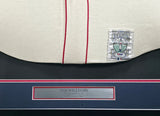 Boston Red Sox Ted Williams Autographed Framed Cream Mitchell & Ness Centennial Jersey PSA/DNA #AC09145
