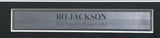 Oakland Raiders Bo Jackson Autographed Framed Black Jersey (Dent) Beckett BAS Witness #1W615199