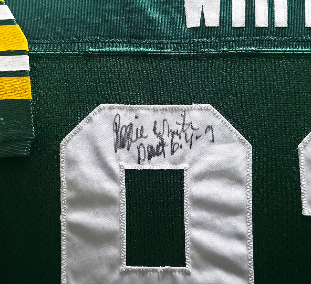 Green Bay Packers Reggie White Autographed Framed Green Starter Jersey JSA #ZZ72919
