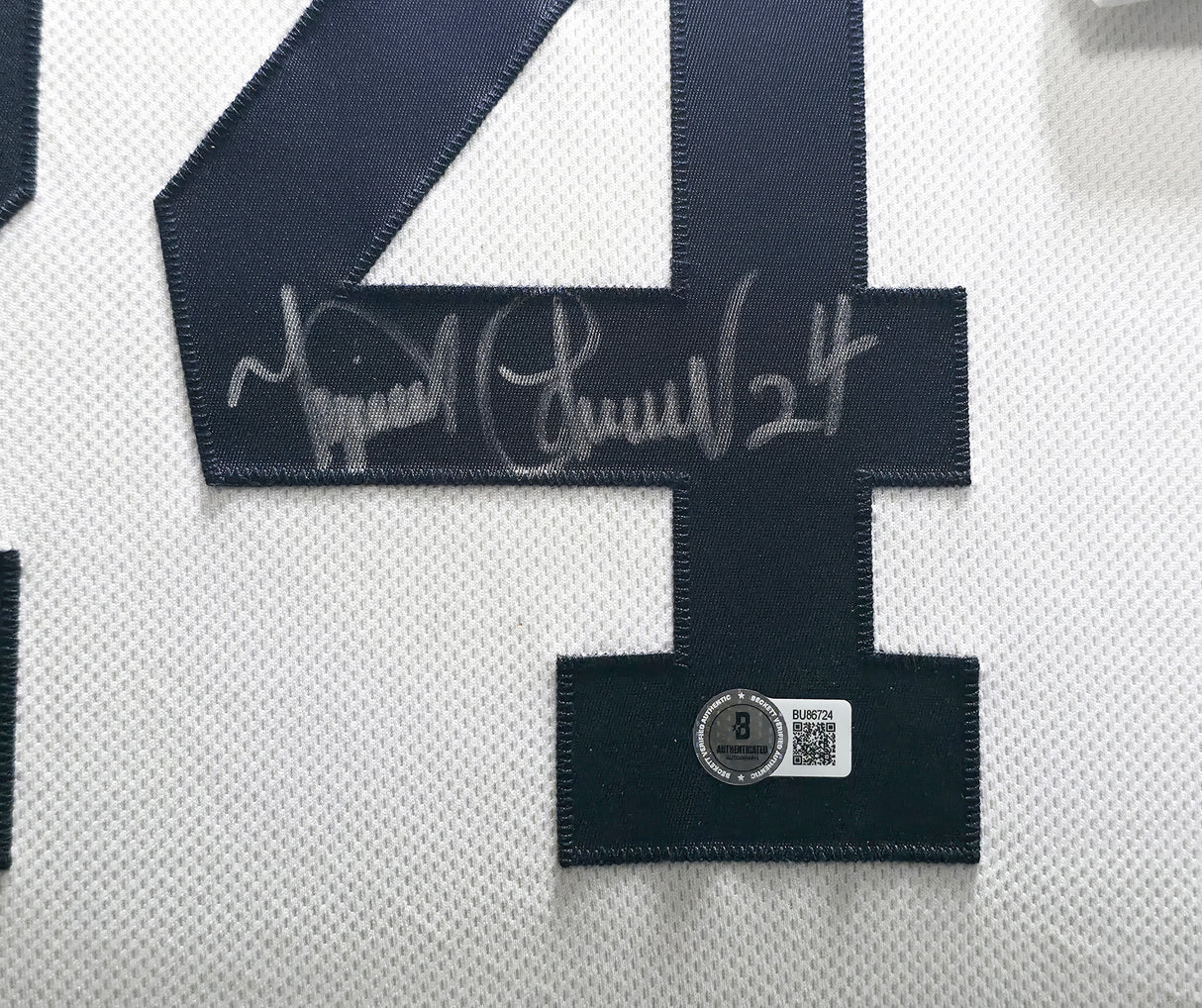 Detroit Tigers Miguel Cabrera Autographed Framed White Majestic Jersey Beckett BAS QR #BU86724